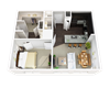 One Bed, One Bath B